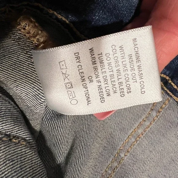 NWOT Amalli Talli Women's Denim Jacket Classic Blue Jean Jacket Size S Tall - Picture 6 of 8